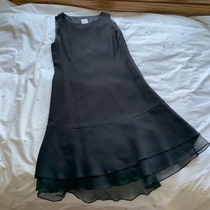 Garnet Hill Black Mini Dress